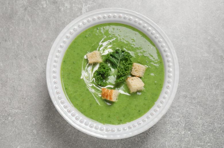 kale and asparagus soup