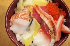 sashimi rice bowl