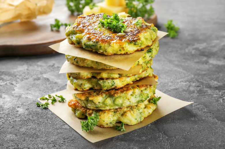 Broccoli Oats Pancakes