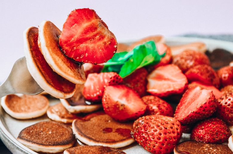 Mini Strawberry Pancakes Recipe