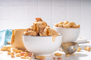 peanut butter caramel cookie dough ice cream